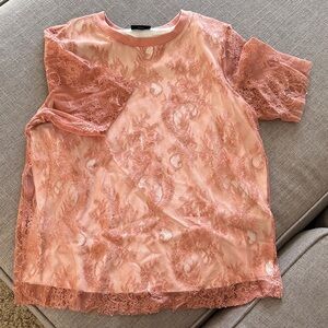 Lace Pink Top